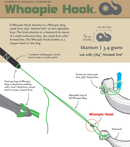 Dutchware Gear（ダッチウェアギア） Whoopie Hooks チタン製ハンモックフック MUS021