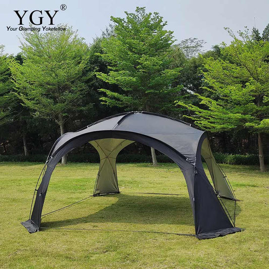 YGY Dome Canopy Tent for 8-10 People, Large Shelter, Connectable, UPF50, PU3000MM, 435cm x 435cm x 230cm