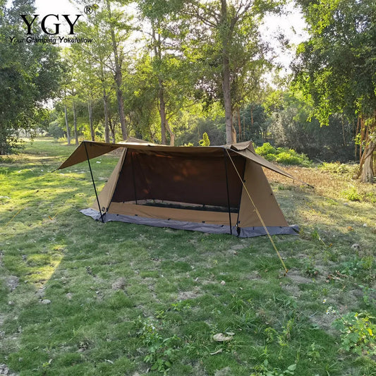 Limited time 50% off sale! YGY Bushcraft TC tent, pup tent, shelter tent, camping shelter, survival tent with canopy, for 1 person